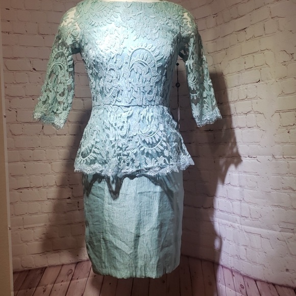 Adrianna papell lace accents dress - Picture 2 of 7